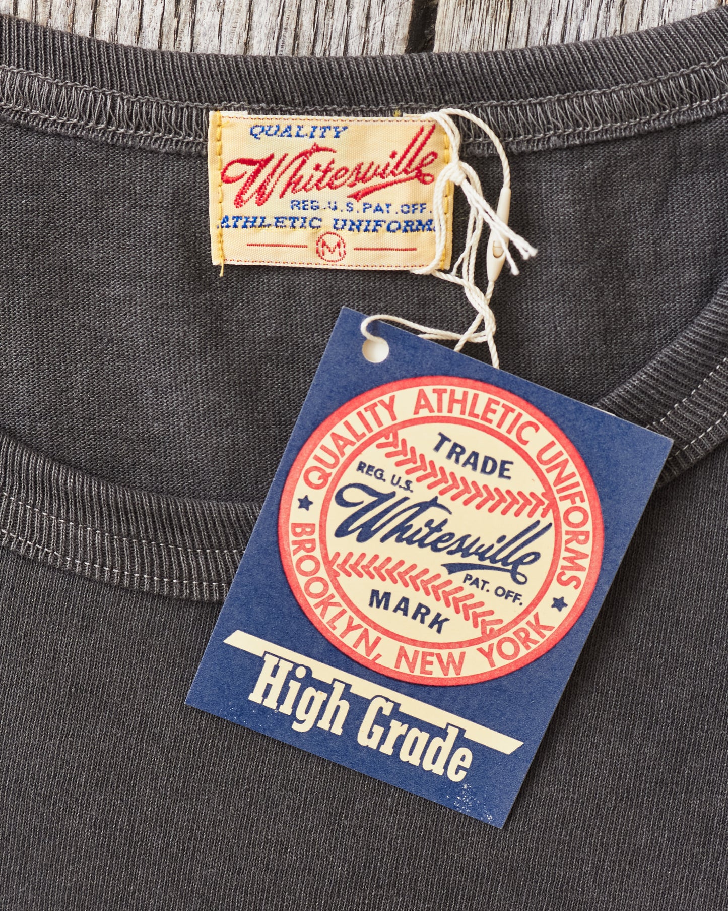 Whitesville Lot No. WV79531 Pigment Dye Pocket T-Shirt Black