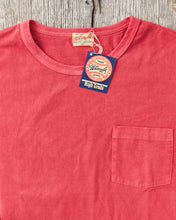 Whitesville Lot No. WV79531 Pigment Dye Pocket T-Shirt Red