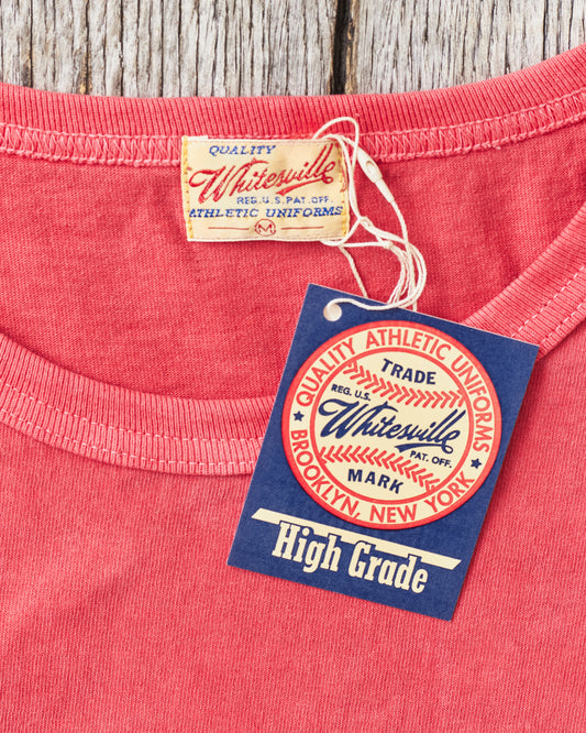 Whitesville Lot No. WV79531 Pigment Dye Pocket T-Shirt Red
