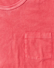 Whitesville Lot No. WV79531 Pigment Dye Pocket T-Shirt Red
