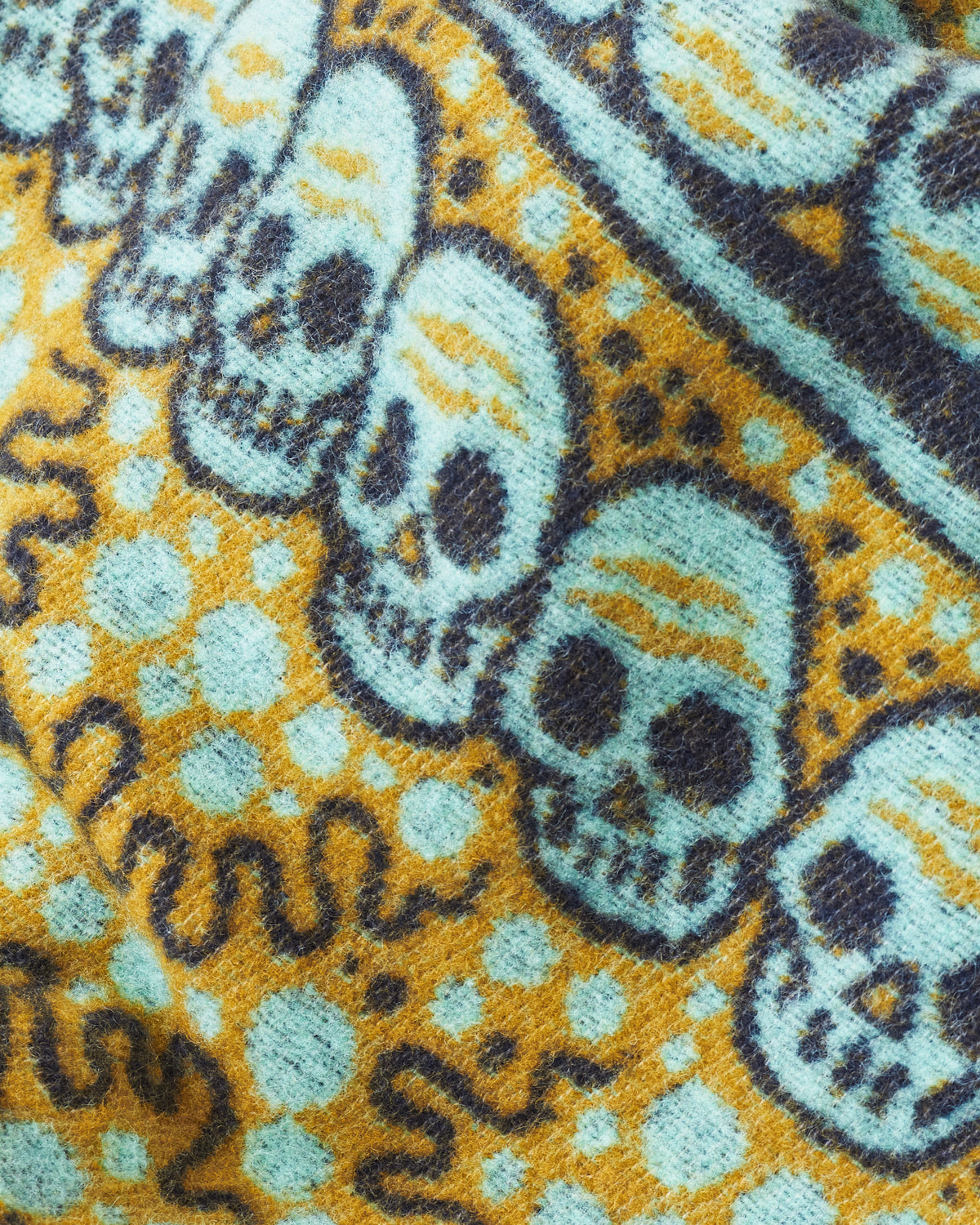 Indigofera x Björn Atldax Kapala Wool Blanket Navy / Moss / Turquise