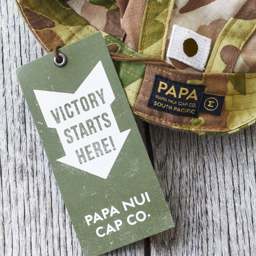 Papa Nui Cap Co. Hellcat Cap Frogskin Camo – Second Sunrise