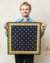 Warehouse & Co Lot 5241 Selvedge Bandana Domino Pattern Black