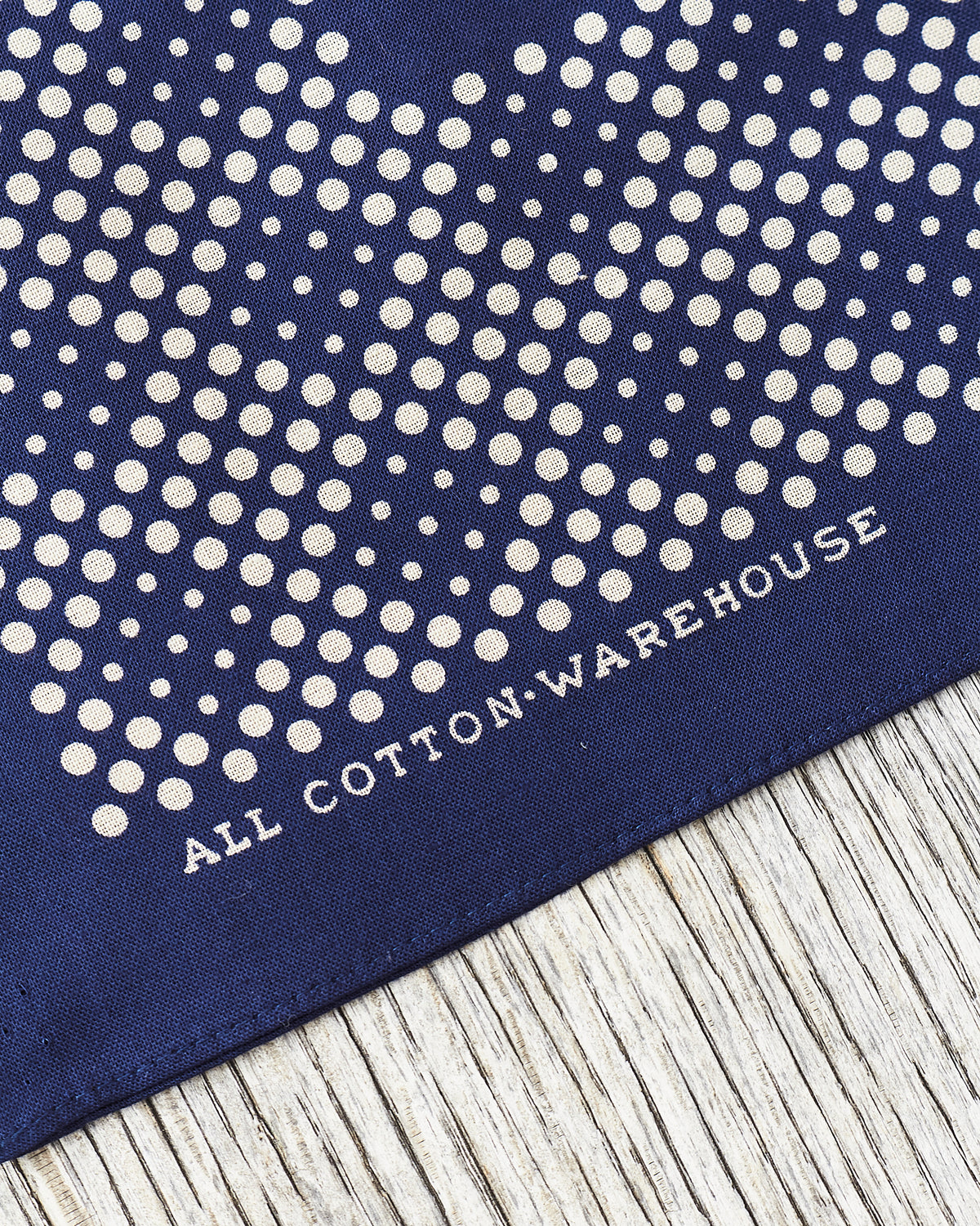 Warehouse & Co Lot 5228 Selvedge Bandana Mosaic Pattern Navy