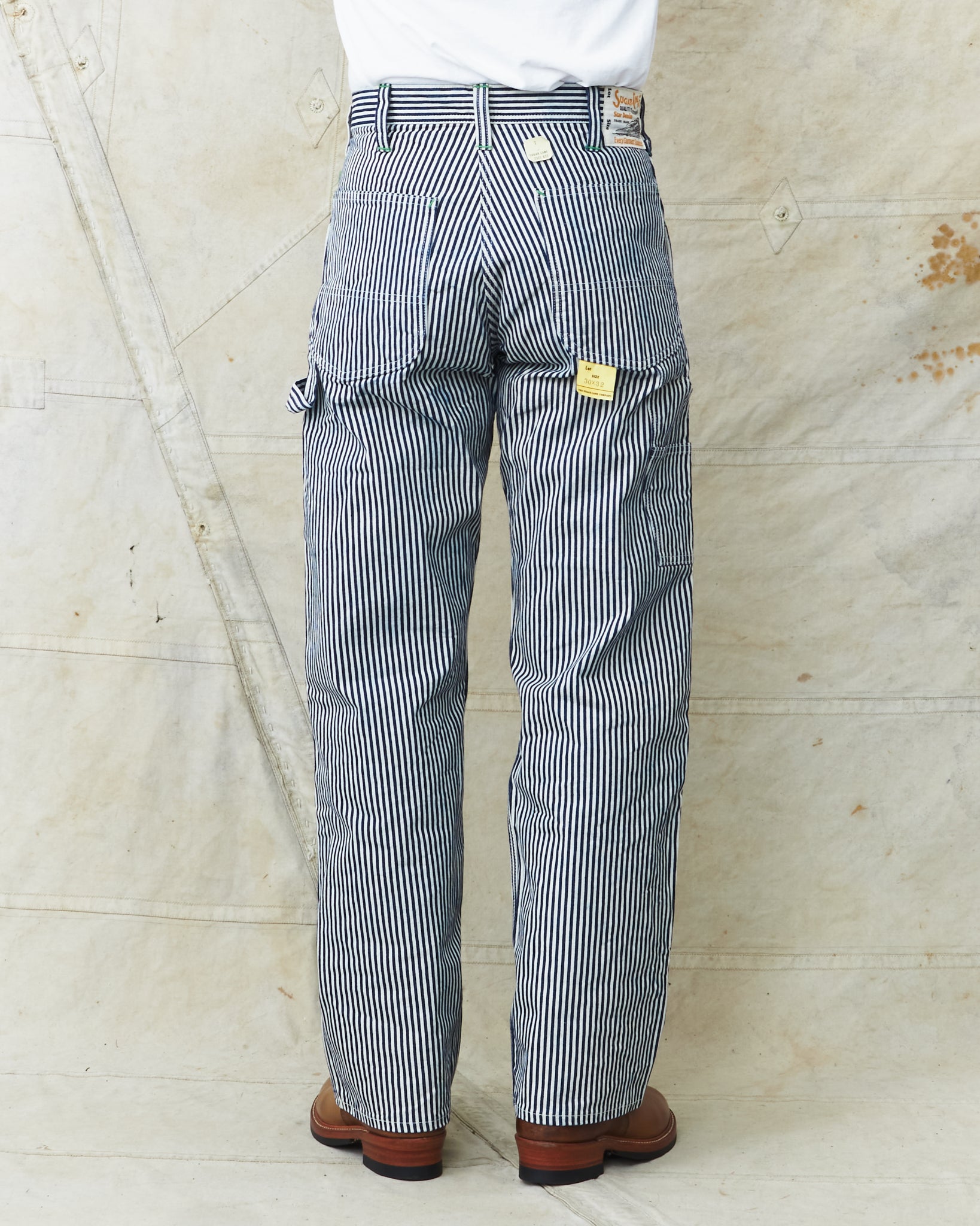 Sugar Cane & Co. 11oz. Hickory Stripe Work Pants SC41823 – Second