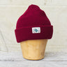Indigofera Radec Rib Knit Wool Cap Ruby