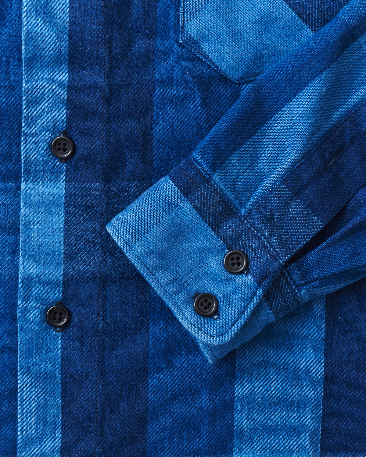 Indigofera Norris Flannel Shirt Triple Indigo