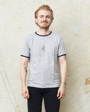 Warehouse & Co Lot. 4059 Ringer T-shirt Grey / Sumikuro