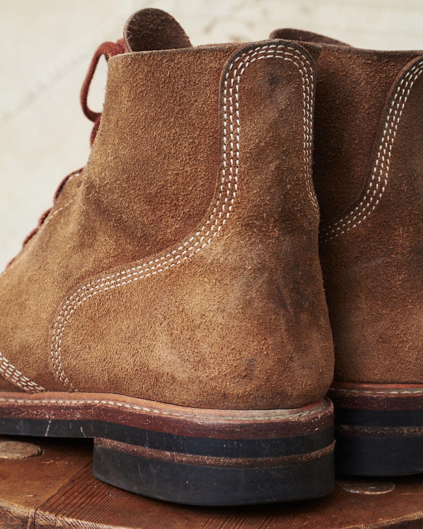 Second Hand John Lofgren LK-017 M-43 Service Shoes Horween Leather CXL Natural Size US 9