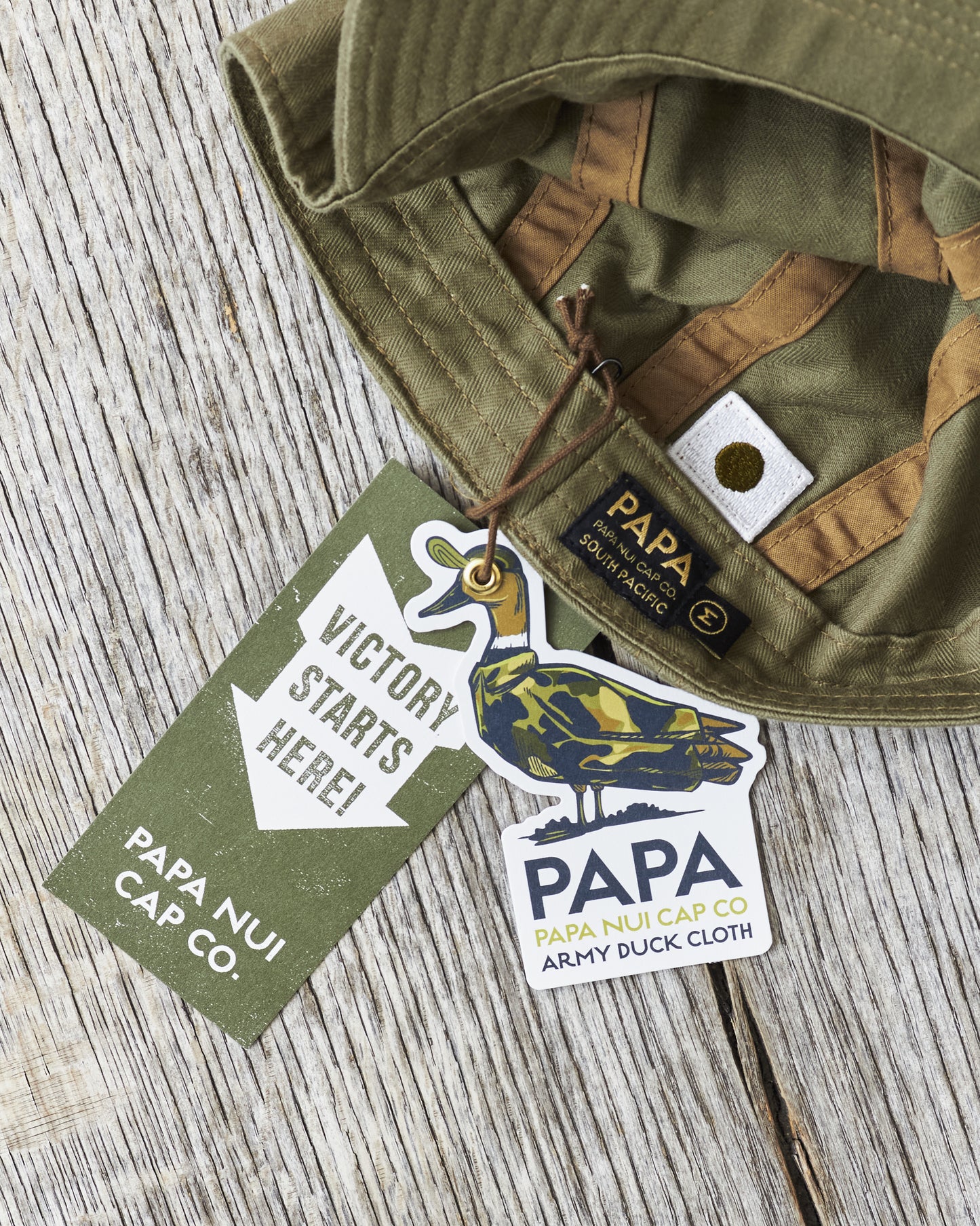 Papa Nui Cap Co. Hell Cat Olive Drab Cap
