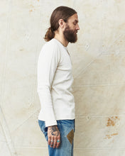 Hermansson Long Sleeve Ribbed Cotton Henley Shirt