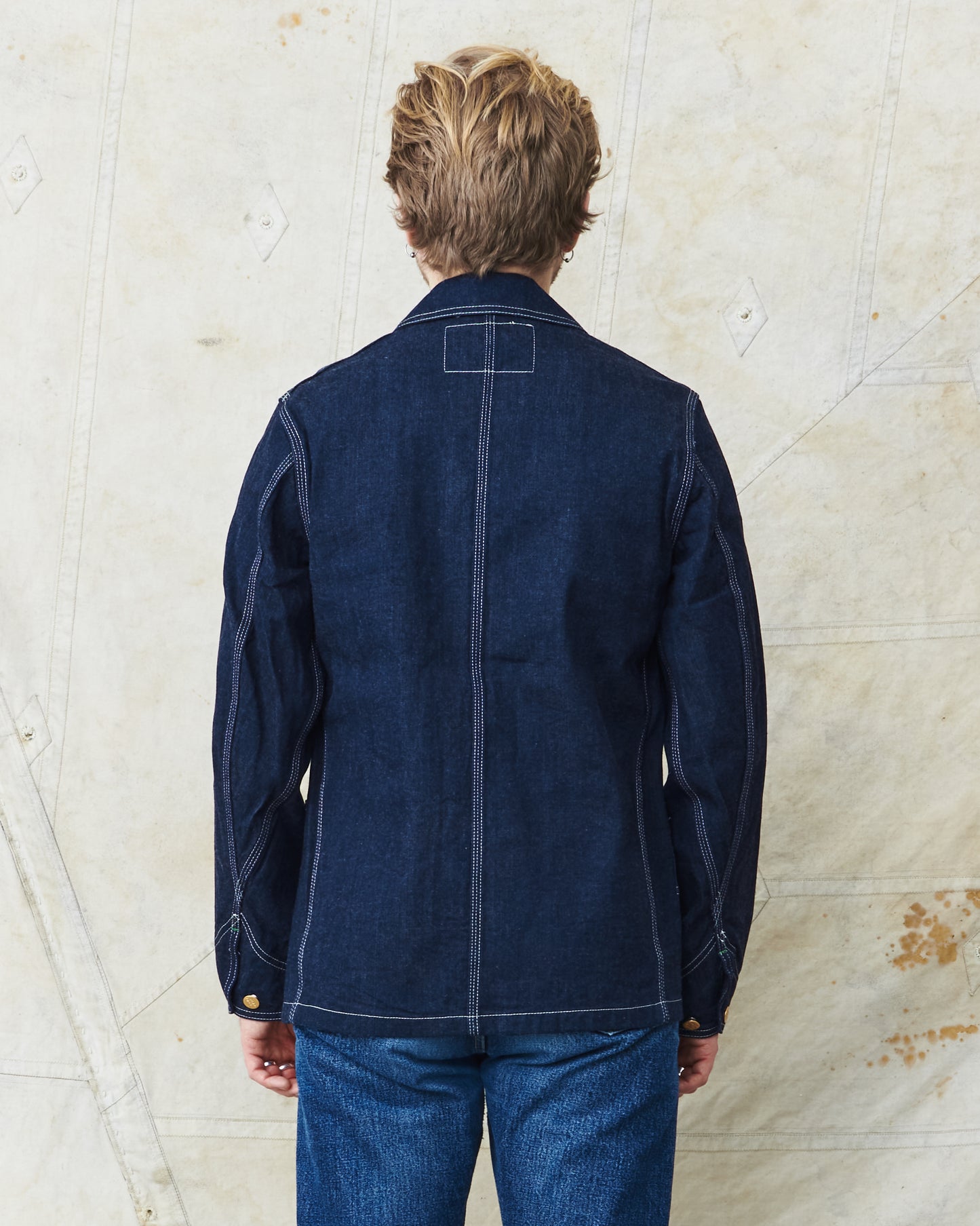 Sugar Cane & Co. 11oz. Blue Denim Work Coat SC14371