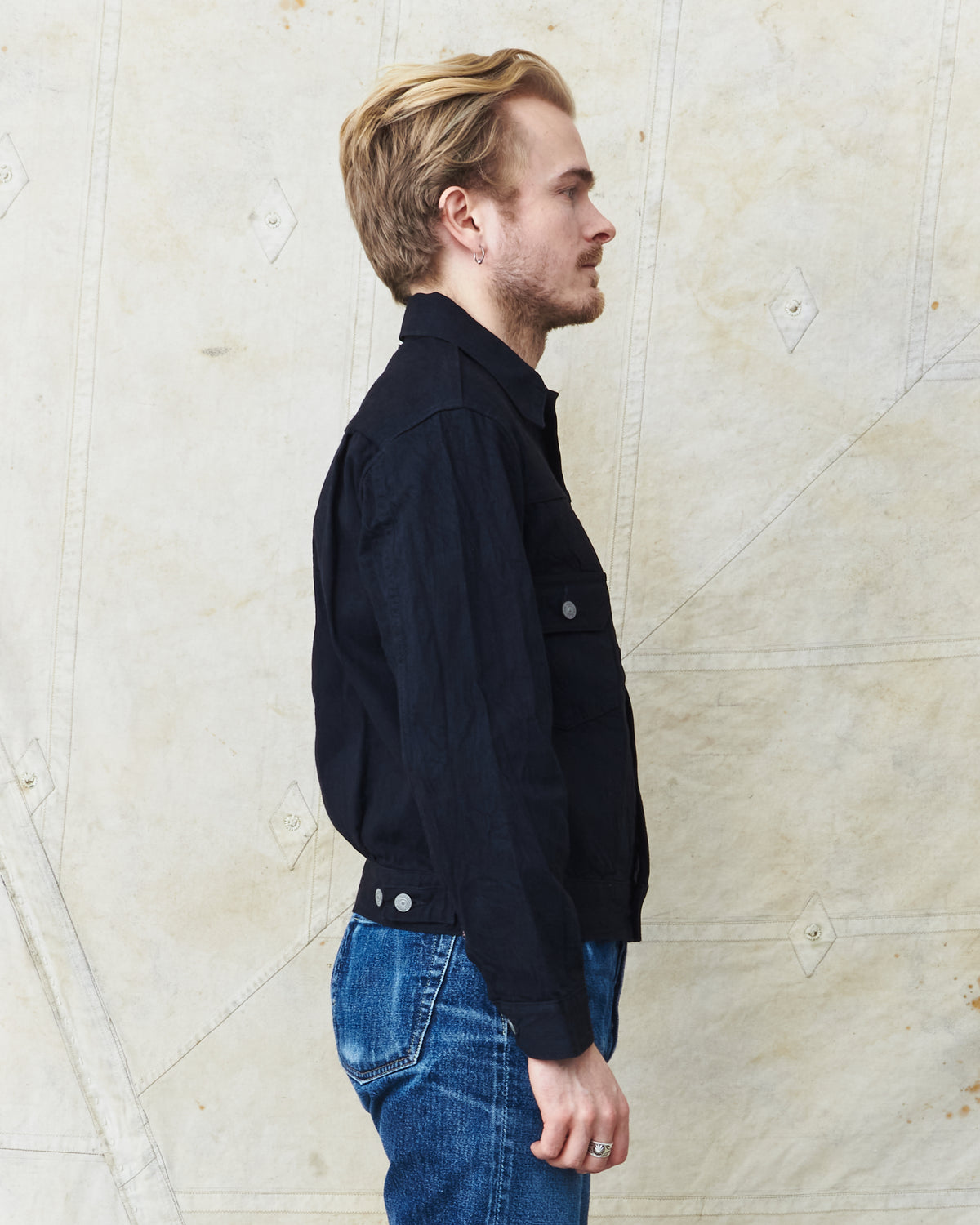 Sugar Cane & Co. 1953 Type 2 Jacket 13 Oz Black Denim SC14601