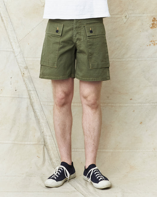 Buzz Rickson's USMC P-44 HBT Twill "Monkey" Shorts BR52388