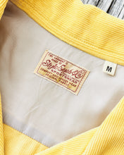 Style Eyes Mid 1950's Style Corduroy Sports Shirt Yellow