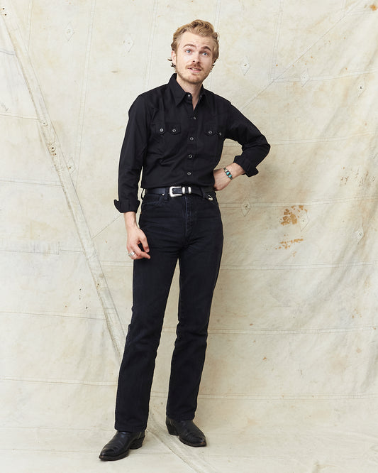Bryceland's The Cowboy Label Sawtooth Westerner Shirt Black