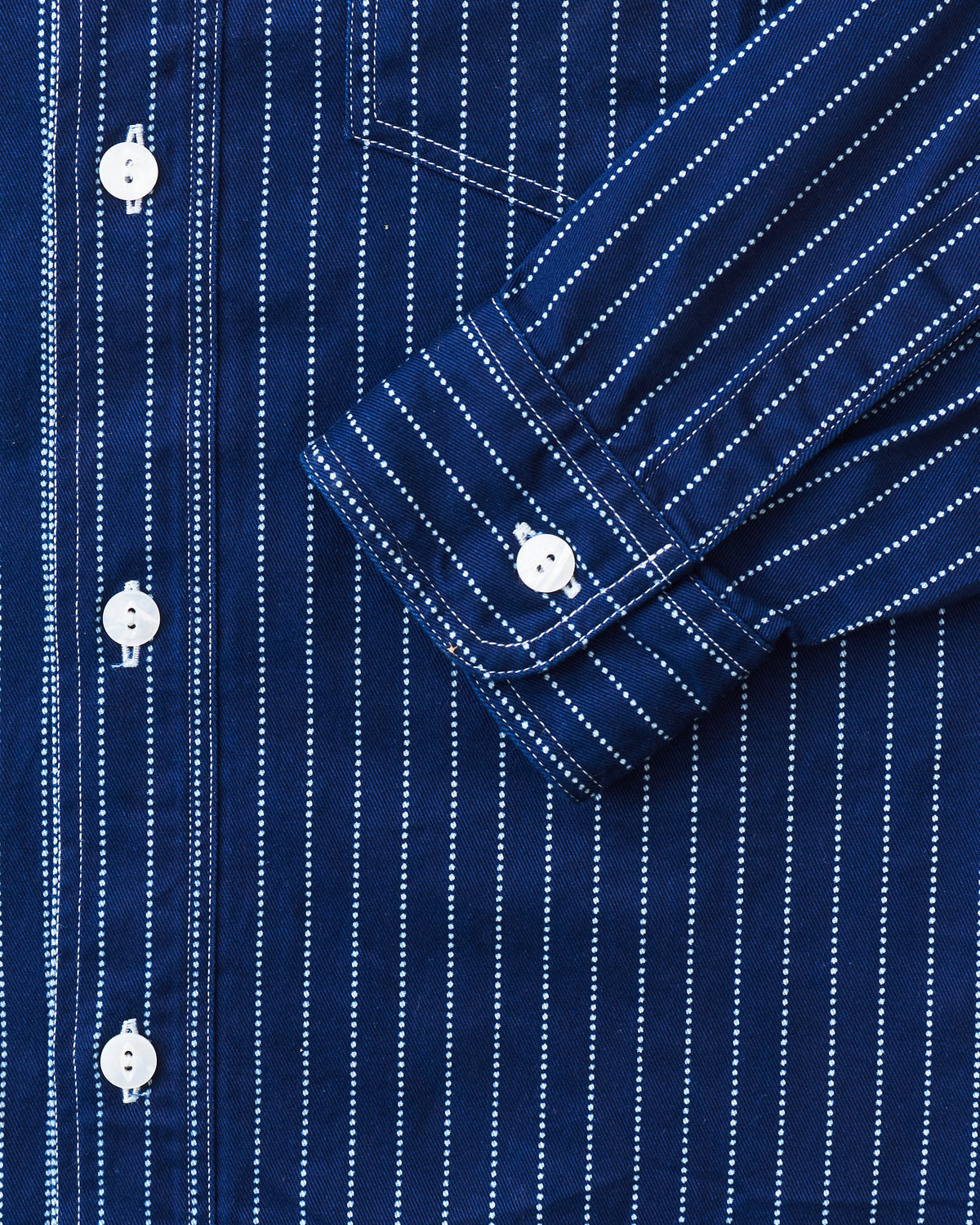 Sugar Cane & Co Fiction Romance 8,5 Oz Wabash Stripe Work Shirt