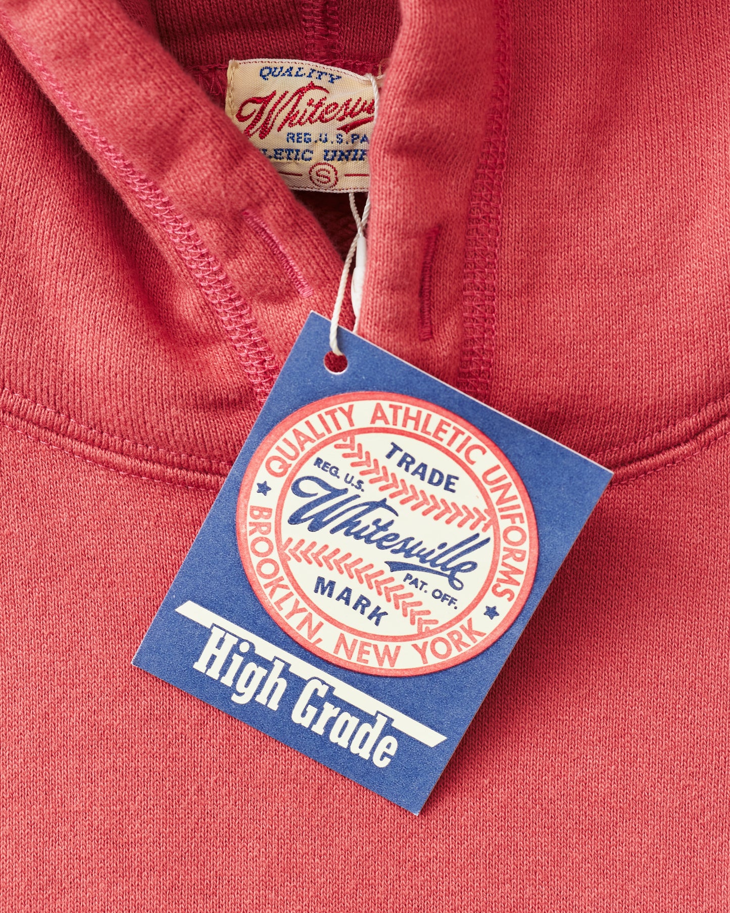 Whitesville Heavyweight Loop-Wheeled Hoodie Red WV67729