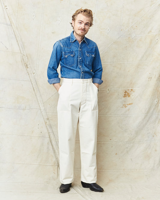 Bryceland's The Bryce-Alls Label USN Deck Pants Ecru