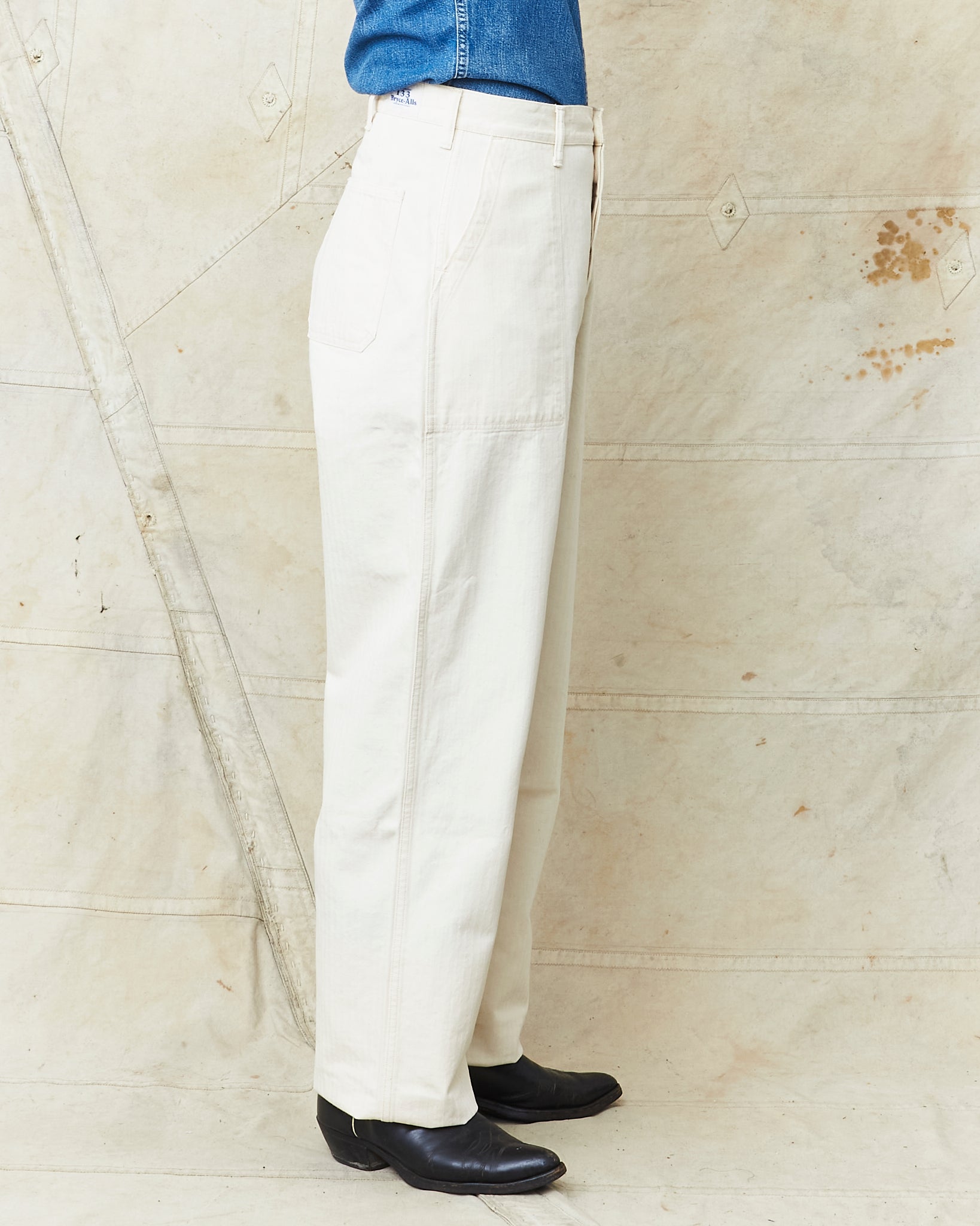 Bryceland's The Bryce-Alls Label USN Deck Pants Ecru – Second Sunrise