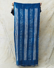African Indigo Textile Resist Dye Scarf no. 2