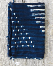 African Indigo Textile Resist Dye Scarf no. 1
