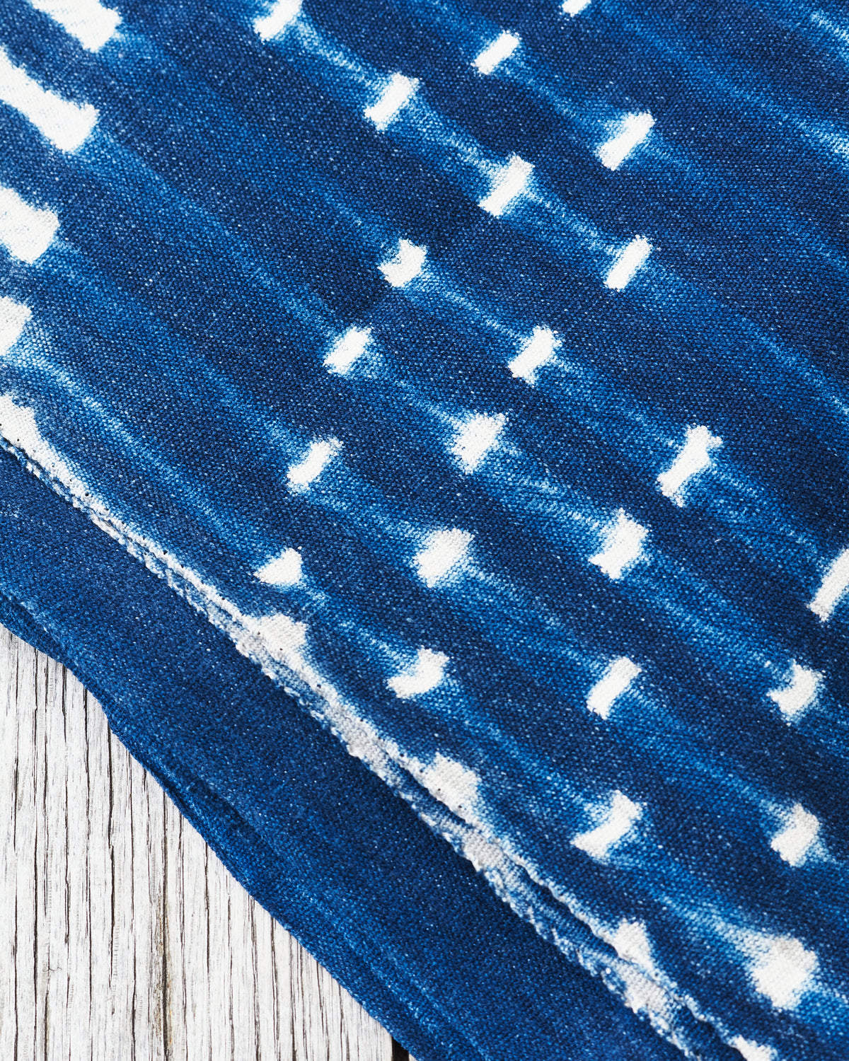 African Indigo Textile Resist Dye Scarf no. 5