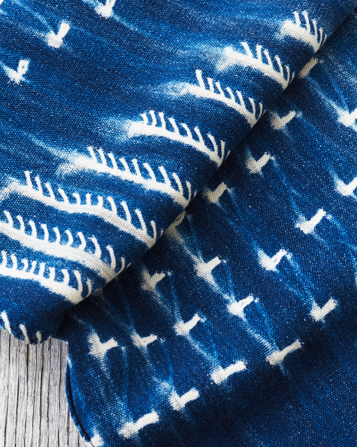 African Indigo Textile Resist Dye Scarf no. 6