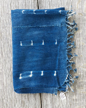 African Indigo Textile Resist Dye Scarf no. 7