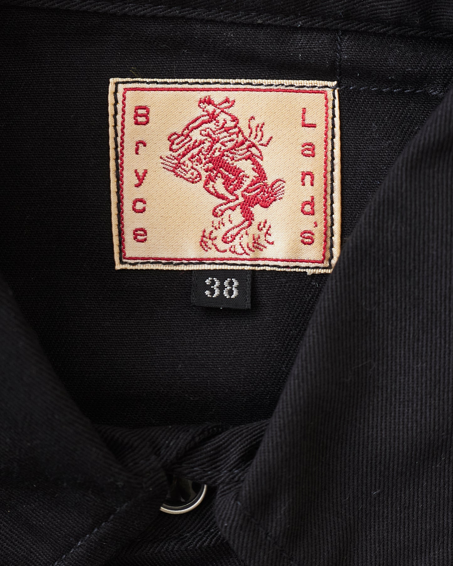 Bryceland's The Cowboy Label Sawtooth Westerner Shirt Black