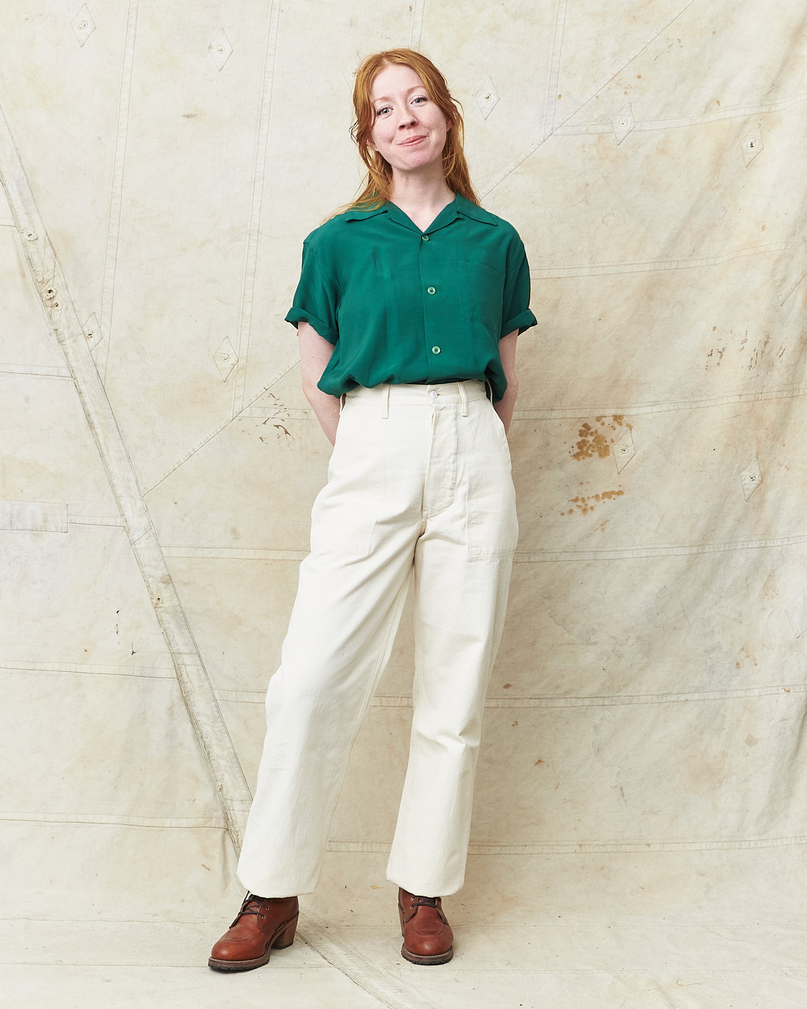 Bryceland's The Bryce-Alls Label USN Deck Pants Ecru – Second Sunrise
