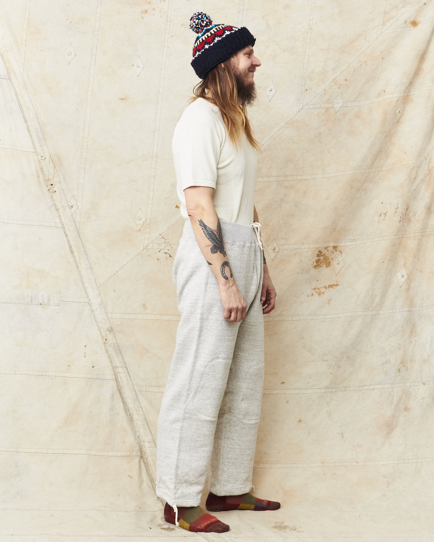 Warehouse & Co John Gluckow JG-CS16 Naval Training Sweatpants Oatmeal