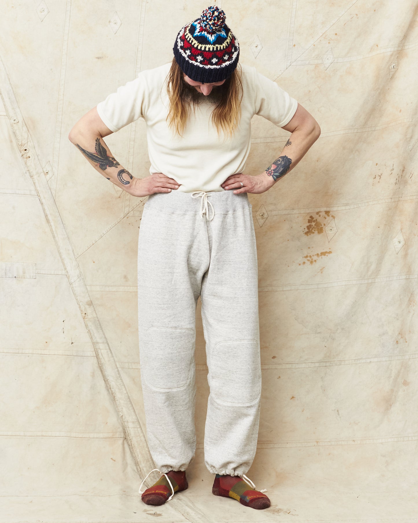 Warehouse & Co John Gluckow JG-CS16 Naval Training Sweatpants Oatmeal