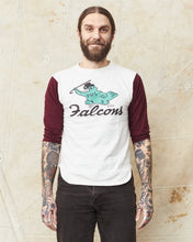 Warehouse & Co Three-Quarter Sleeve Baseball Shirt Falcons Cream/Bordeaux