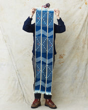 African Indigo Baulé Ikat Textile Scarf No. 1
