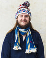 African Indigo Baulé Ikat Textile Scarf No. 3