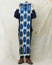 African Indigo Baulé Ikat Textile Scarf No. 3