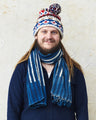 African Indigo Textile Resist Dye Scarf no. 6