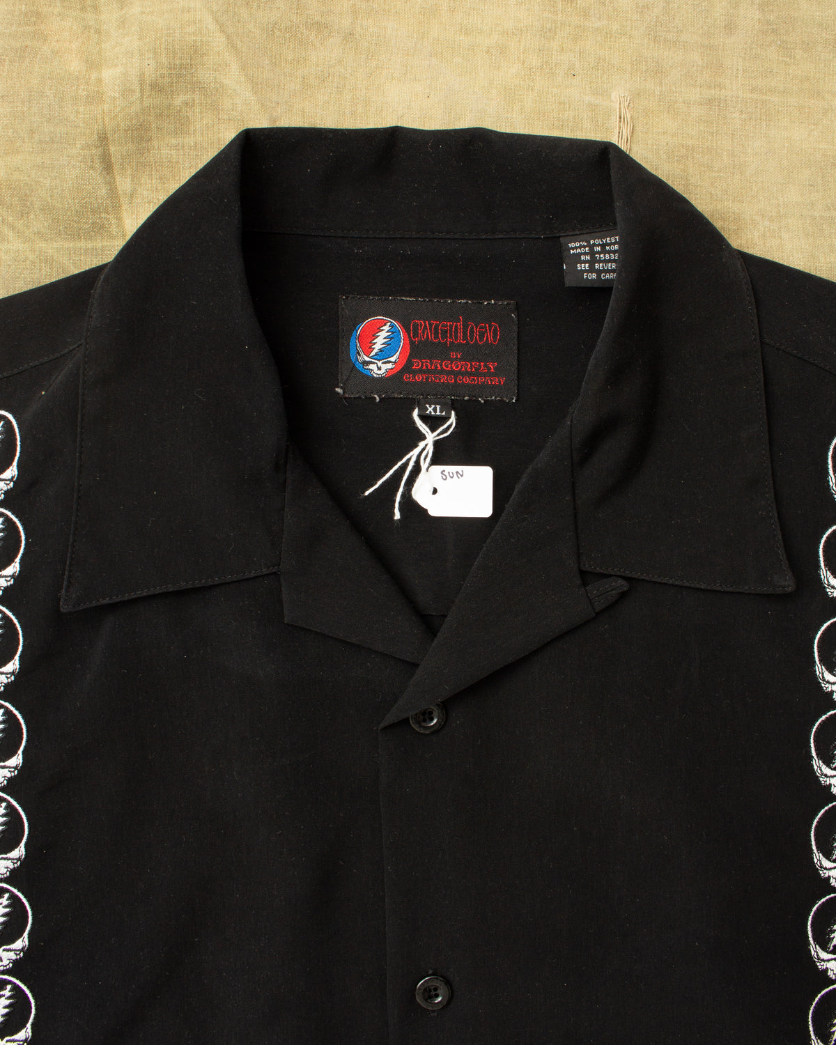 Vintage 90's Greatful Dead by Dragonfly Short Sleeved Shirt
