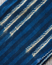 African Indigo Textile Resist Dye Scarf no. 6