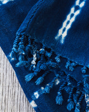 African Indigo Textile Resist Dye Scarf no. 7