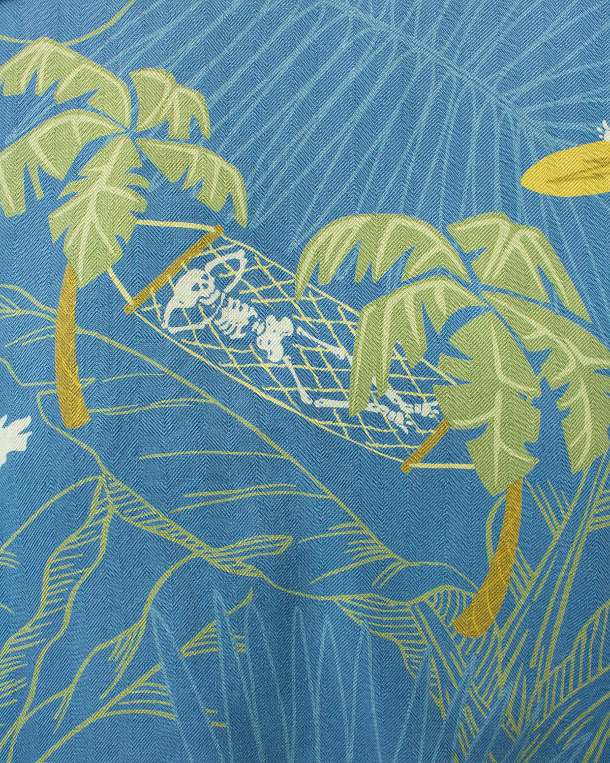 Vintage 90's Greatful Dead by David Carey Short Sleeved Silk Hawaiian Shirt