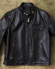 Second Hand Schott Perfecto 641HH Classic Racer Black Horsehide Motorcycle Jacket Size 46