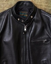 Second Hand Schott Perfecto 641HH Classic Racer Black Horsehide Motorcycle Jacket Size 46