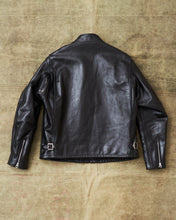 Second Hand Schott Perfecto 641HH Classic Racer Black Horsehide Motorcycle Jacket Size 46