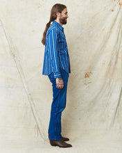 Sugar Cane & Co. Indigo Stripe Wester Shirt SC29246