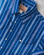 Sugar Cane & Co. Indigo Stripe Wester Shirt SC29246