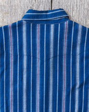 Sugar Cane & Co. Indigo Stripe Western Shirt SC29246