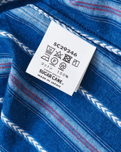 Sugar Cane & Co. Indigo Stripe Wester Shirt SC29246