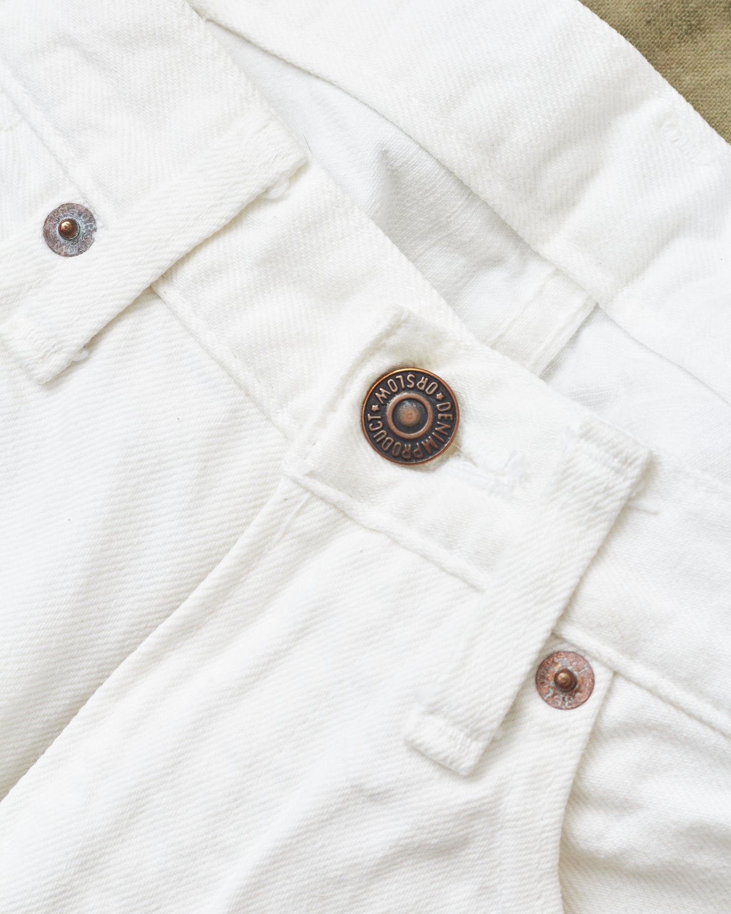 Second Hand OrSlow 107 Slim Fit Jeans White EU XS / JPN 1